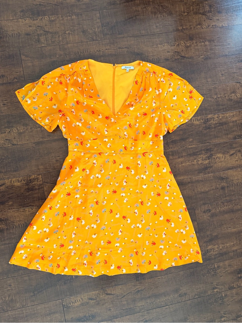Madewell Yellow Floral Mini Dress - Picture 4 of 7